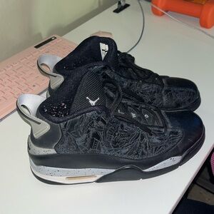 Black and Silver Sneakers